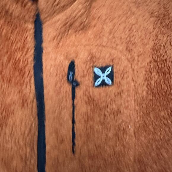 Montura Jacket Mens XL Orange Fleece Full Zip Stand Collar Hiking Outdoor - Picture 5 of 16